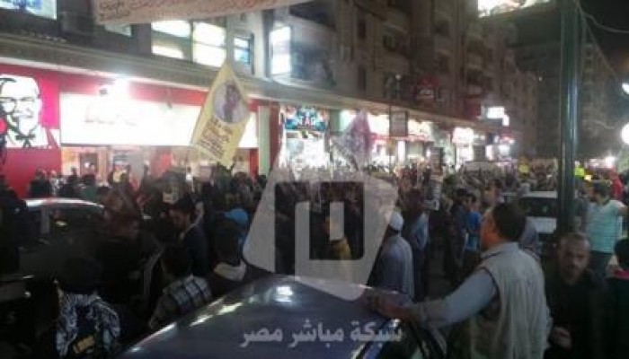 مسيرة حاشدة ضد الانقلاب بحلوان