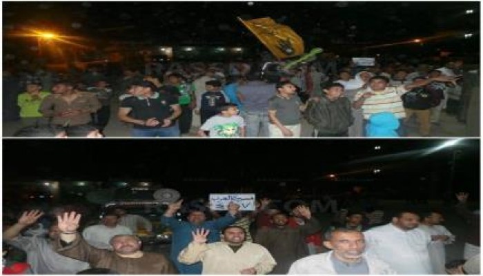 مسيرة بشبين القناطر تطالب بالقصاص للشهداء