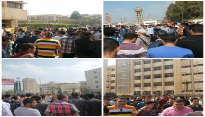 مسيرة حاشدة لطلاب ضد الانقلاب بالزقازيق
