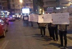 سلاسل بشرية ليلية بكوبرى ستانلى للمطالبة بإلغاء قانون التظاهر