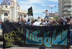 مسيرة بشعار "الانقلاب أصل الخراب" في بورسعيد