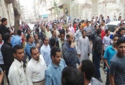 أهالي الفيوم ينضمون للمسيرات في أسبوع "الانقلاب أصل الخراب"