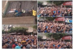 حشود ثوار المطرية تزداد ووالأولتراس يشعل المسيرة "الانقلاب أصل الخراب"