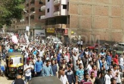 مسيرة حاشدة بالجيزة في جمعة "الانقلاب أصل الخراب"