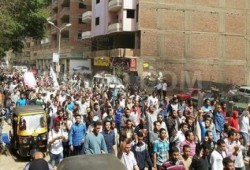 مسيرة حاشدة بالجيزة في جمعة "الانقلاب أصل الخراب"