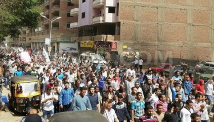مسيرة حاشدة بالجيزة في جمعة "الانقلاب أصل الخراب"