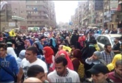 ثوار الوراق يحتشدون في الشارع ضد الانقلاب العسكري "الانقلاب أصل الخراب"