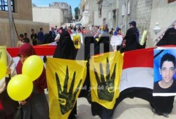 استمرار تظاهرات رافضى الانقلاب بالعريش بجمعة الانقلاب اصل الخراب (صور)