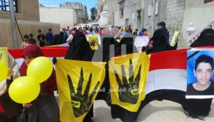 استمرار تظاهرات رافضى الانقلاب بالعريش بجمعة الانقلاب اصل الخراب (صور)