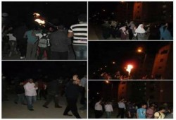 مسيرة ليلية بالشيخ زايد فى بداية قوية لفاعليات اسبوع (الانقلاب اصل الخراب)