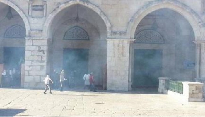 مواجهات بين القوات الصهيونية والمرابطين بالأقصى