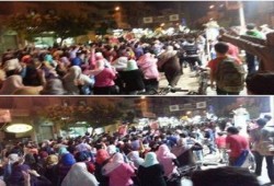 مسيرة حاشدة لرفضى الانقلاب بطنطا وصمود كبير فى مواجهات كلاب الانقلاب