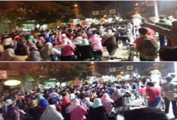 مسيرة حاشدة لرفضى الانقلاب بطنطا وصمود كبير فى مواجهات كلاب الانقلاب