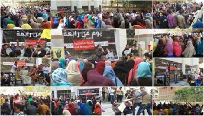 "يوم من رابعة" فعالية ينظمها طلاب جامعة الفيوم