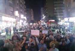 مسيرة ليلية حاشدة لثوار حلوان رفضا للانقلاب الدموي (فيديو)