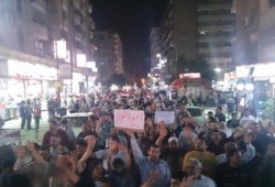 مسيرة ليلية حاشدة لثوار حلوان رفضا للانقلاب الدموي (فيديو)