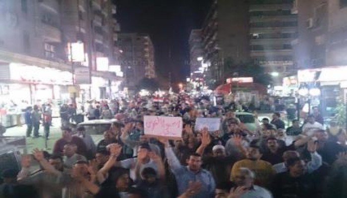 مسيرة ليلية حاشدة لثوار حلوان رفضا للانقلاب الدموي (فيديو)
