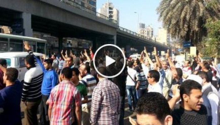 "مصر ليست تكية" فعالية حاشدة صباحية ضد الانقلاب - ميدان الجيزة (فيديو)