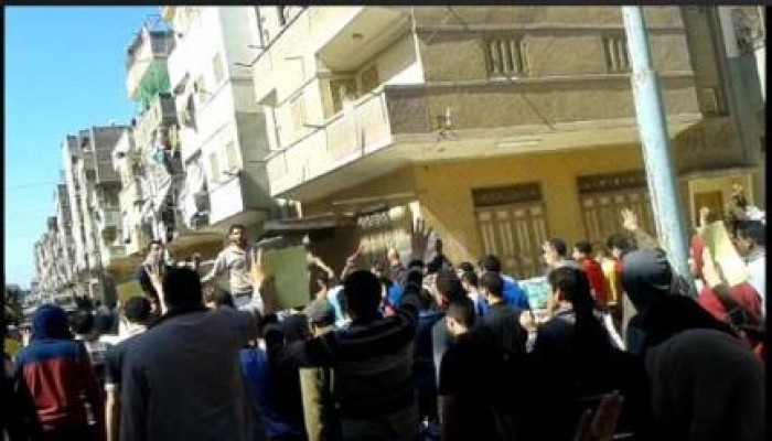 "مصر ليست تكية" مسيرة صباحية بالمنصورة  رفضا للانقلاب العسكري