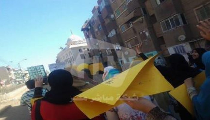 "مصر ليست تكية" .. مسيرة صباحية لنساء ضد الانقلاب بدكرنس - الدقهلية