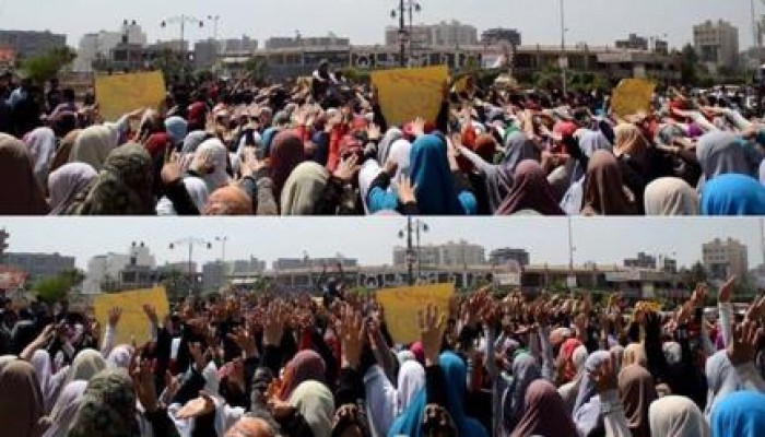 "مصر ليست  تكية"مسيرة حاشدة لتحالف دعم الشرعية بدمنهور