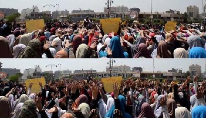 "مصر ليست  تكية"مسيرة حاشدة لتحالف دعم الشرعية بدمنهور