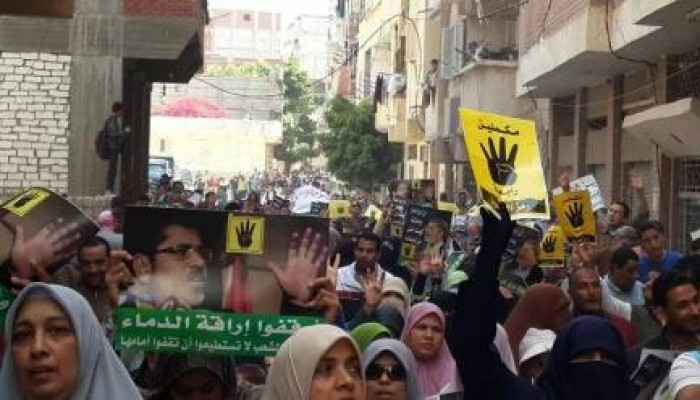 ثوار العجمي ينتفضون ضد الانقلاب "مصر ليست تكية"