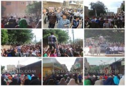 "مصر مش تكيه "  جانب من فعاليات محافظة ‏المنيا اليوم رفضا للانقلاب