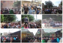 "مصر مش تكيه "  جانب من فعاليات محافظة ‏المنيا اليوم رفضا للانقلاب