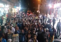 انطلاق مسيرة حاشدة مناوئة للانقلاب بحلوان‬ في اسبوع مصر مش تكية