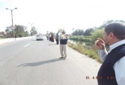 سلسلة بشرية لرافضي الانقلاب بشربين . دقهلية