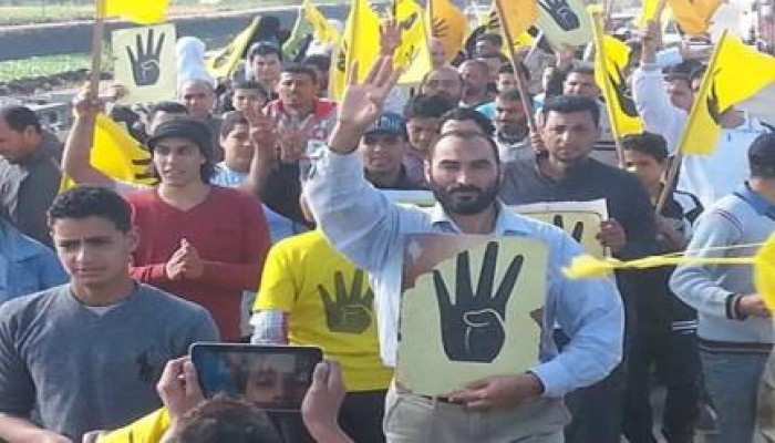 كفرالشيخ‬: مسيرات علي الطريق الدولي بالرياض ضد الانقلاب في يوم شم النسيم