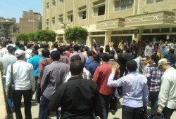 مسيرة لطلاب الازهر بطنطا احتجاجا على الانقلاب