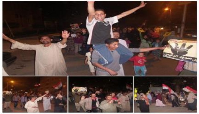 مسيرة ليلية احتجاجية بالحى ال11 فى الشيخ زايد باسبوع "مصر ليست تكية"