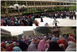 4 مسيرات مناهضة للانقلاب بجامعة القاهرة
