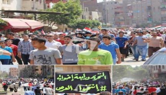 حشود ضخمة من مسيرة الأميرية بعد إنضمامها لمسيرة المطرية "حاميها حراميها"