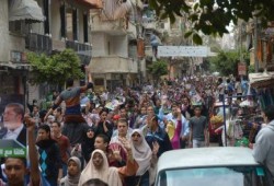 سيدي بشر تعود من جديد لخطف الأضواء في مسيرات الإسكندرية في جمعة "حاميها حراميها"