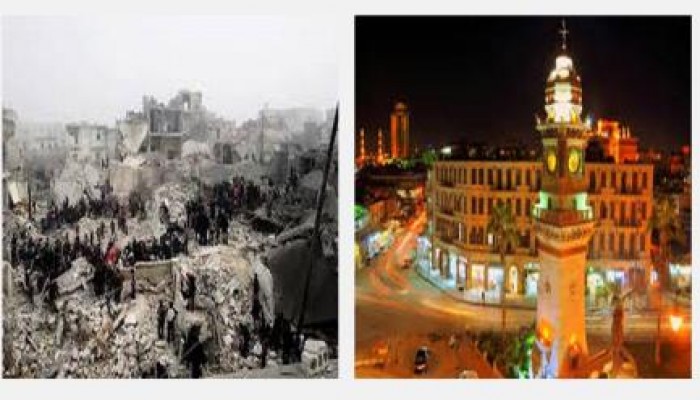 الأسد يدمر ثلث حلب بـ 1940 برميلا متفجرا