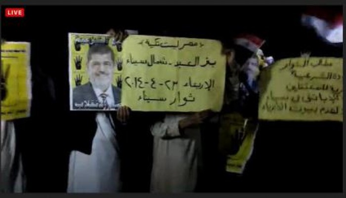 استمرار الفعاليات الليلة لرافضى الانقلاب ببئرالعبد