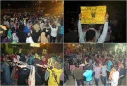 مسيرة حاشدة لرفض الانقلاب بالمحلة الكبرى