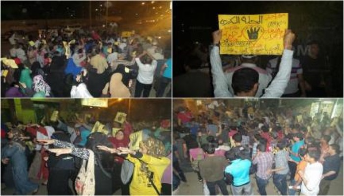 مسيرة حاشدة لرفض الانقلاب بالمحلة الكبرى