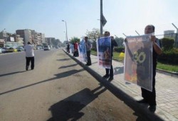 سلاسل بشرية بالإسكندرية للتضامن مع "انتفاضة السجون"