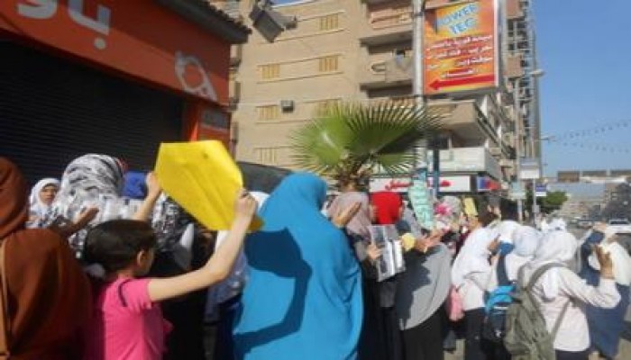 نساء دمنهور" تتظّاهر دعمًا لإنتفاضة السجون