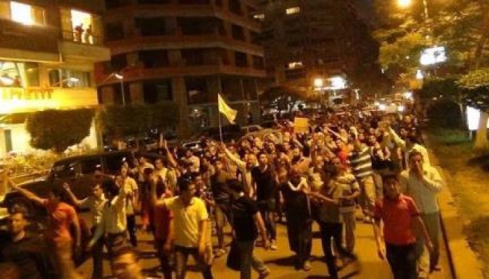 مسيرة حاشدة في  المهندسين ضد الانقلاب