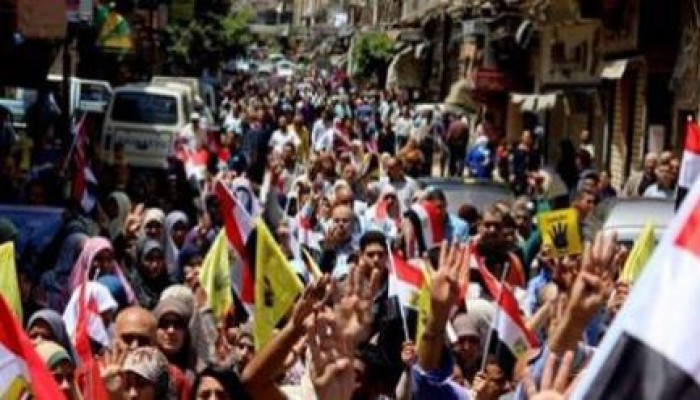 إحدى  مسيرات ثوار الإسكندرية في جمعة "جواز امريكا من مصر باطل"