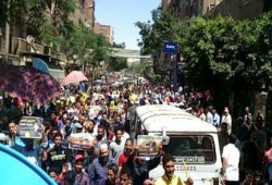 انتفاضة ثوار حدائق حلوان ضد الانقلاب الدموي وقائده السفاح: " زواج أمريكا من مصر باطل"