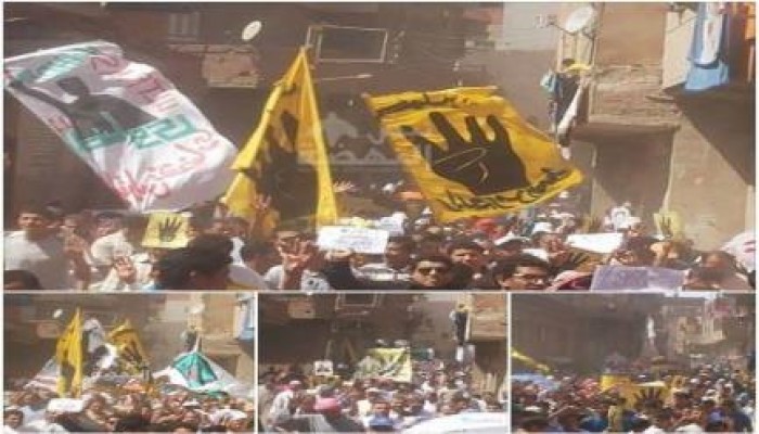 مسيرة حاشدة بقرية العدوة بالشرقية  في جمعة "جواز امريكا من مصر باطل"