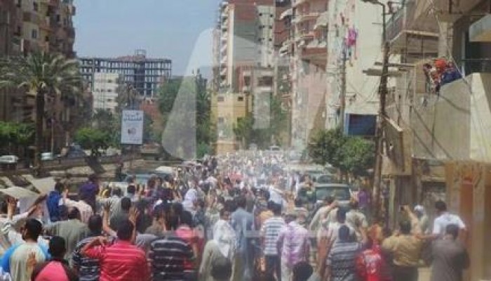 بالصور .. الفيوم كعادتها تنتفض بحشود مهولة في جمعة "جواز امريكا من مصر باطل"