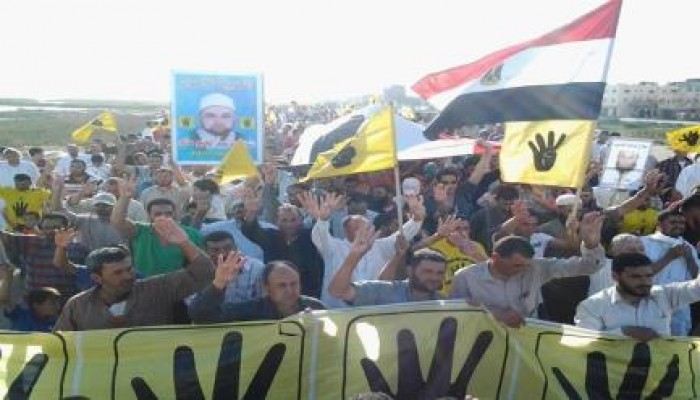 مظاهرة حاشدة ببلطيم كفر الشيخ  في جمعة "جواز امريكا من مصر باطل"