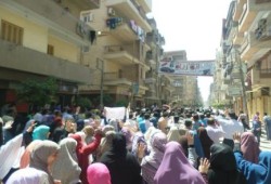 مسيرة بطنطا احتجاجا على ترشح السفاح للرئاسة بجمعة "جواز امريكا من مصر باطل"